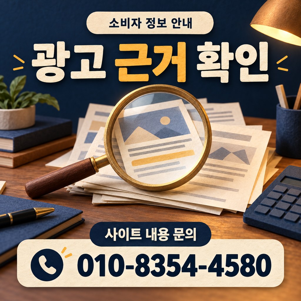 카드깡 수수료 광고 확인 · 설명에 근거가 있는지 어떻게 살펴볼까요? · 내용 문의 010-8354-4580